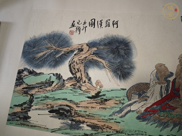 古玩字畫阿羅漢圖真品鑒賞圖