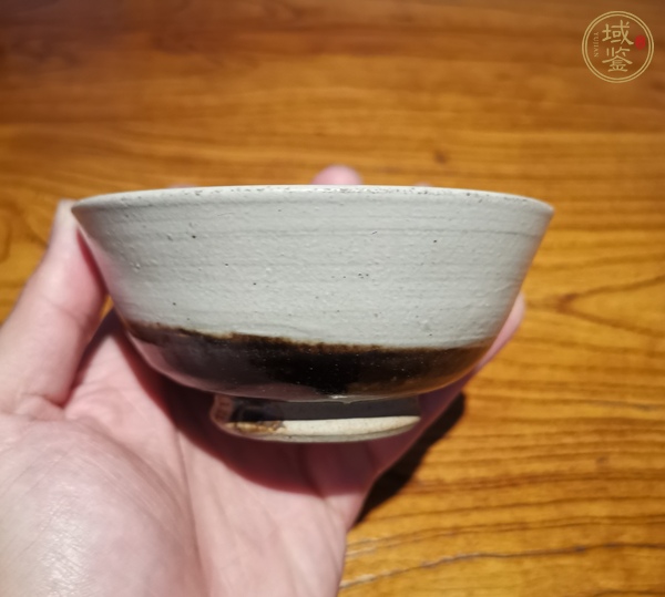 古玩陶瓷磁州窯雙色釉茶碗真品鑒賞圖