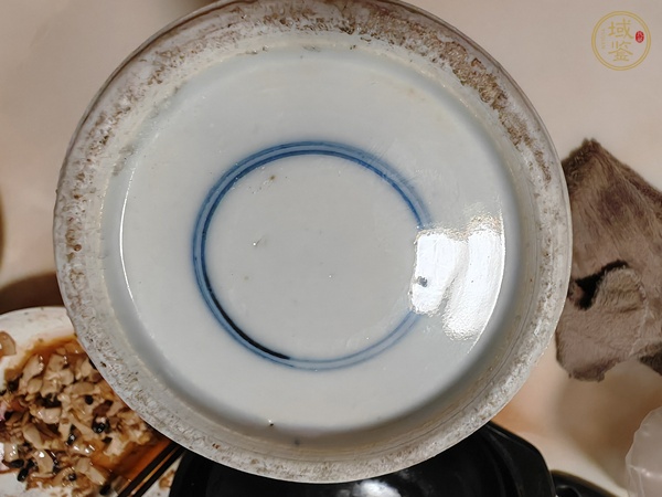 古玩陶瓷晚清青花花觚真品鑒賞圖