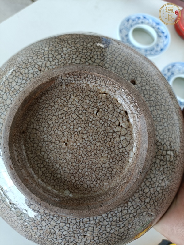 古玩陶瓷哥釉碗真品鑒賞圖