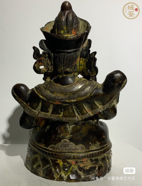 古玩銅器財神天王真品鑒賞圖