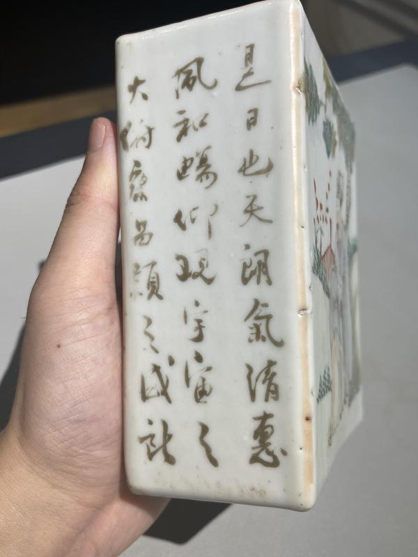 古玩陶瓷清代淺絳彩人物脈鎮(zhèn)拍賣，當(dāng)前價(jià)格3888元