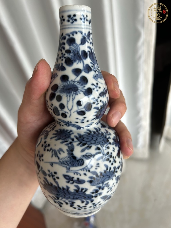 古玩陶瓷光緒青花葫蘆瓶真品鑒賞圖