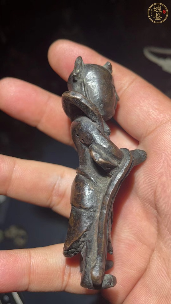 古玩銅器童子真品鑒賞圖