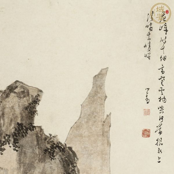 古玩字畫溥儒真品鑒賞圖