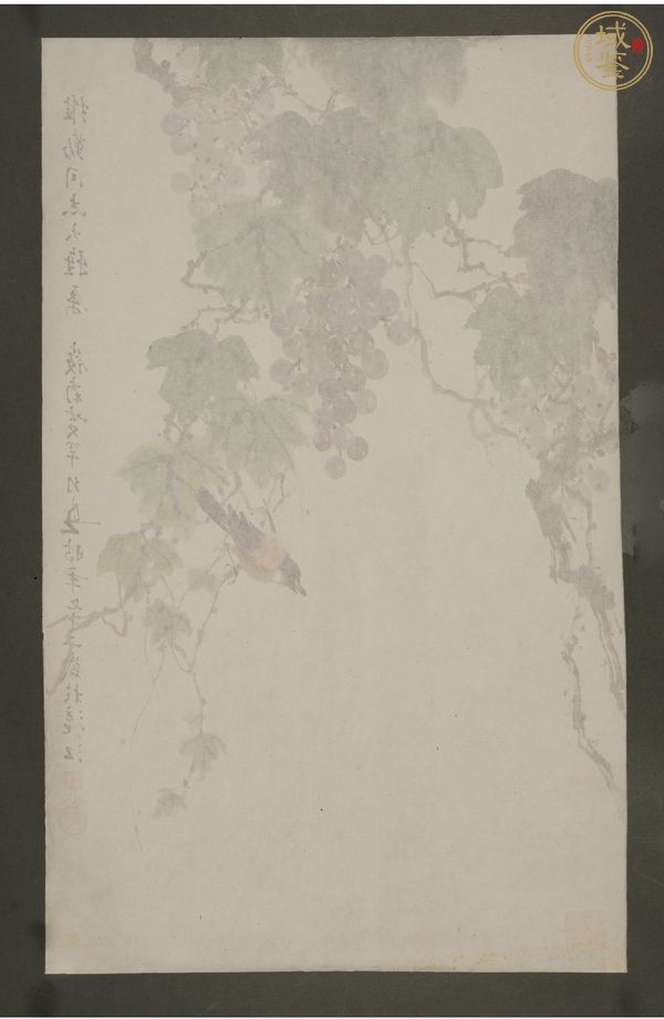 古玩字畫黃幻吾花鳥真品鑒賞圖