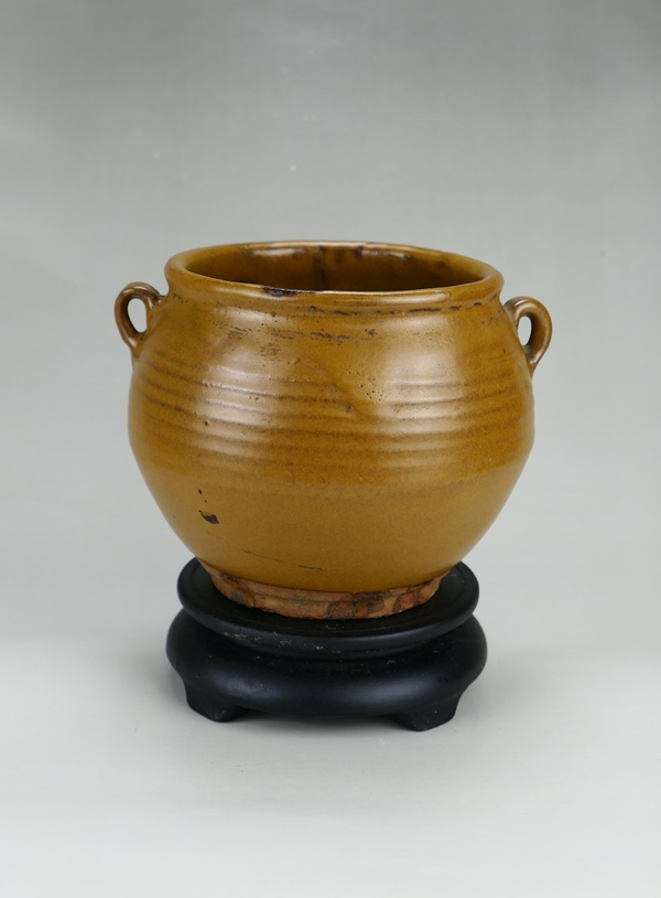 古玩陶瓷明代.茶葉末釉雙系罐(1368年-1644年)拍賣,當前價格1980元