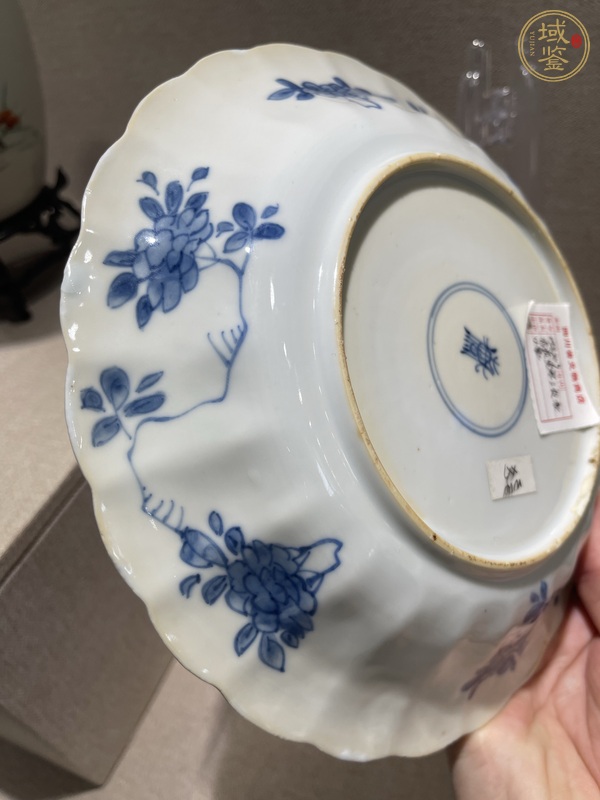 古玩陶瓷清康熙青花喜上眉梢花口盤真品鑒賞圖