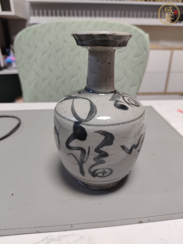 古玩陶瓷青花福字紋花澆真品鑒賞圖