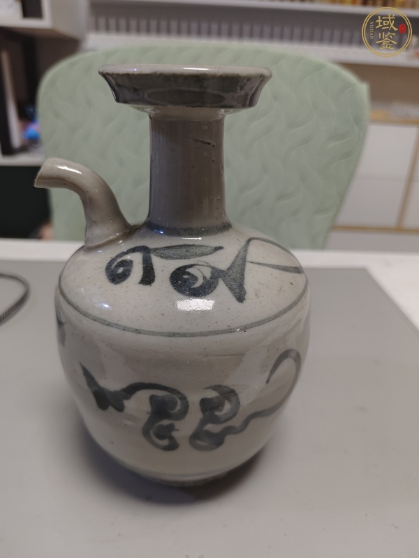 古玩陶瓷青花福字紋花澆真品鑒賞圖