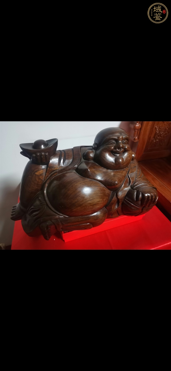 古玩雜項(xiàng)木雕彌勒佛像真品鑒賞圖