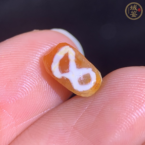 古玩玉器瑪瑙鑲蝕珠真品鑒賞圖