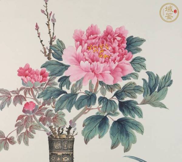 古玩字畫孔小瑜款花鳥博古真品鑒賞圖