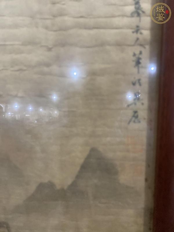 古玩字畫(huà)吳歷款山水真品鑒賞圖