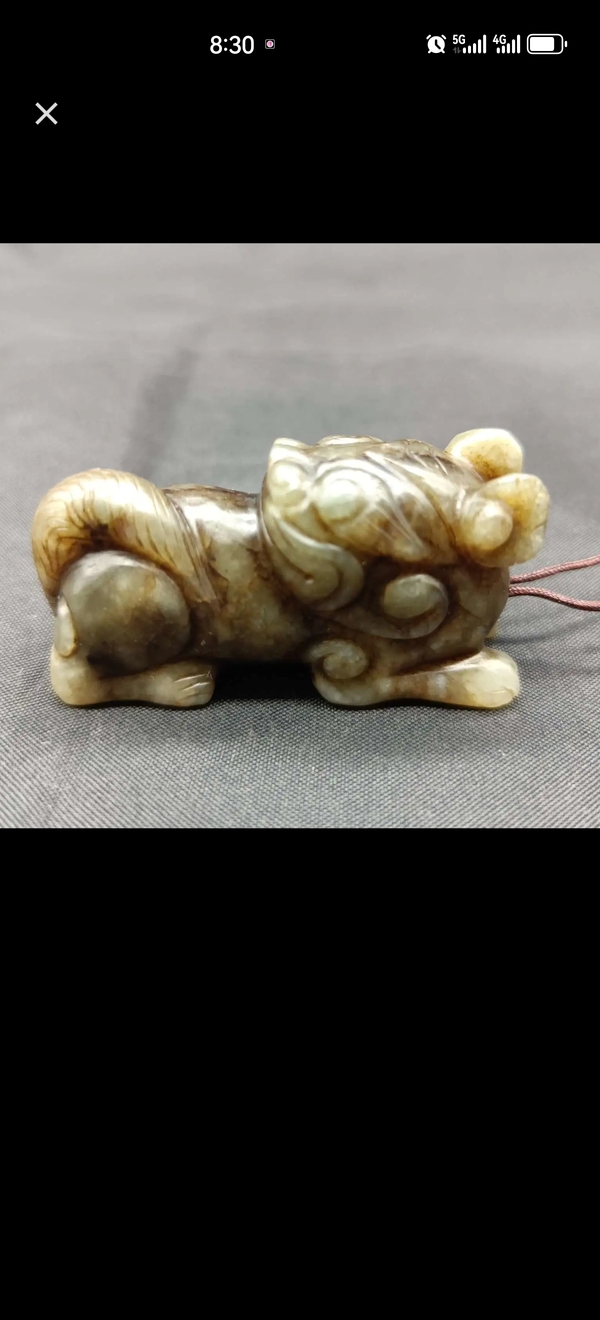 古玩玉器明代 和田玉瑞獸拍賣,當前價格5500元