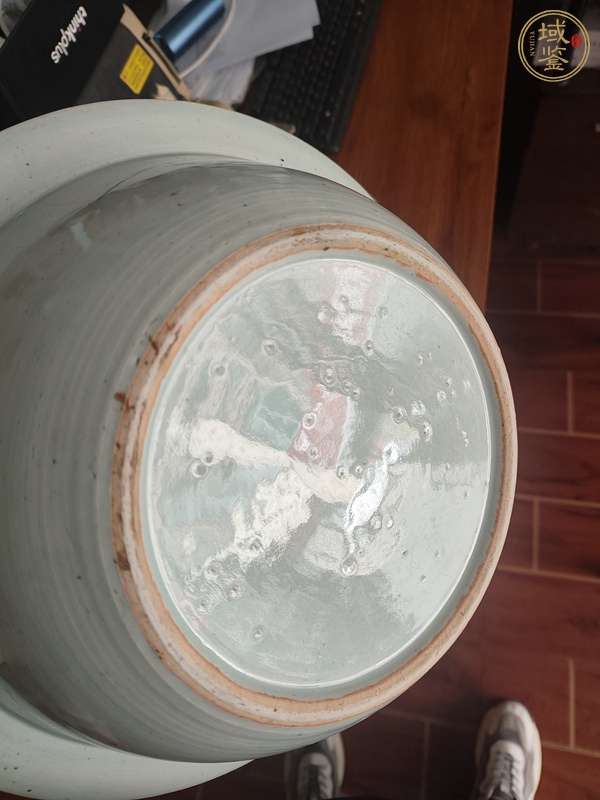 古玩陶瓷纏枝蓮凈手盆真品鑒賞圖