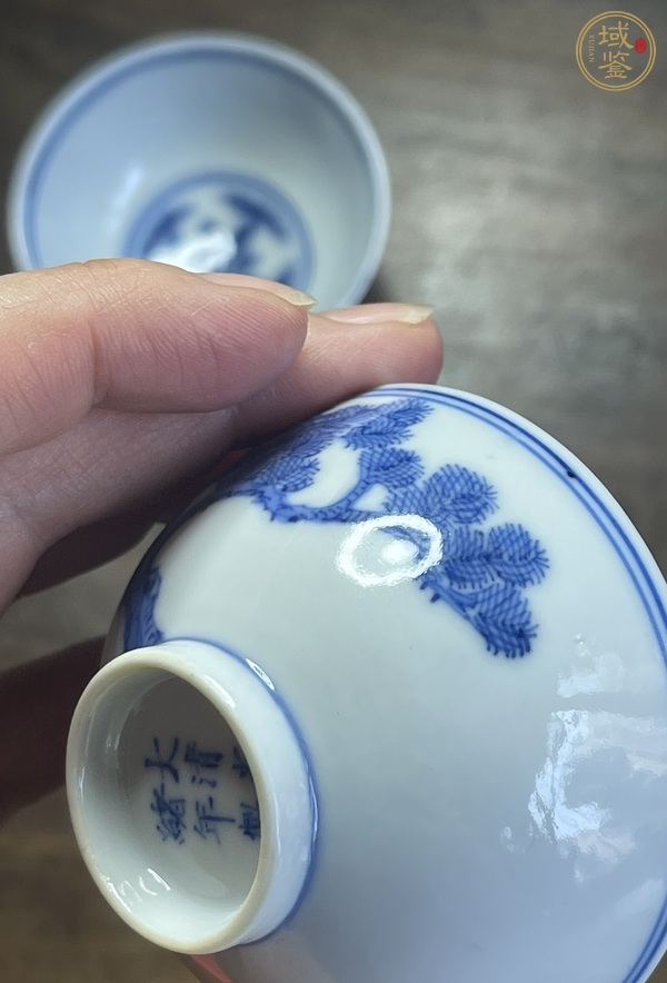 古玩陶瓷青花杯真品鑒賞圖