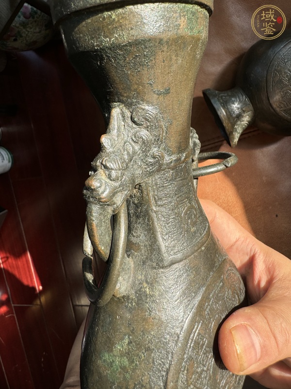 古玩銅器銅瓶一對真品鑒賞圖