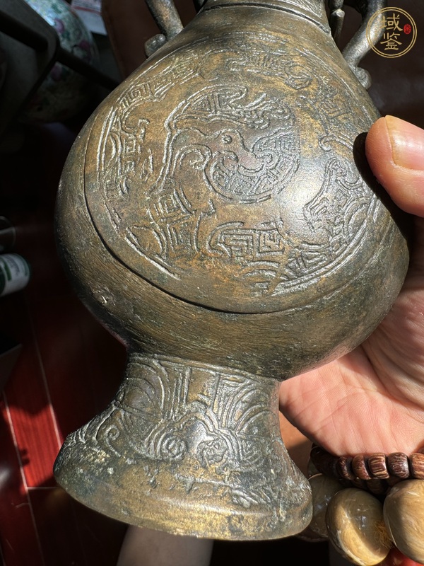 古玩銅器銅瓶一對真品鑒賞圖