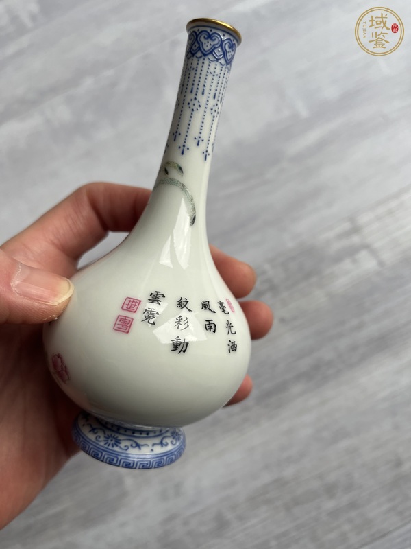 古玩陶瓷花鳥(niǎo)紋瓶真品鑒賞圖