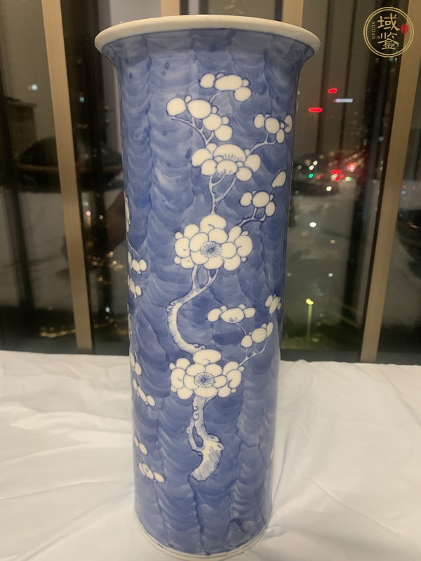 古玩陶瓷青花花觚真品鑒賞圖