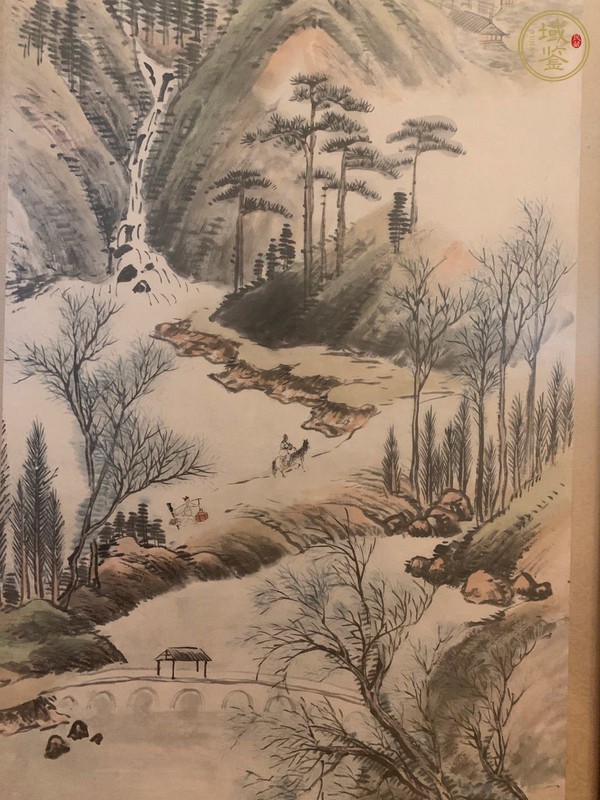 古玩字畫(huà)西津款山水真品鑒賞圖