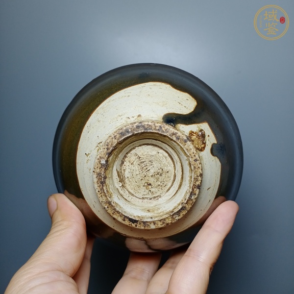 古玩陶瓷磁州窯褐釉茶碗真品鑒賞圖