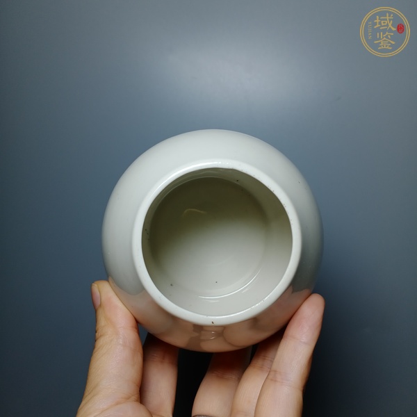 古玩陶瓷白釉雞心罐 真品鑒賞圖
