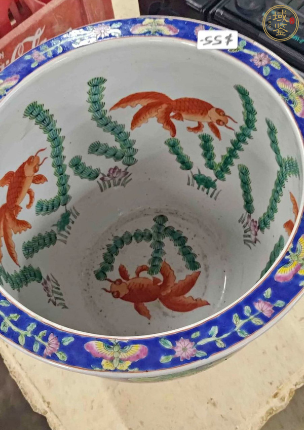 古玩陶瓷粉彩缸真品鑒賞圖