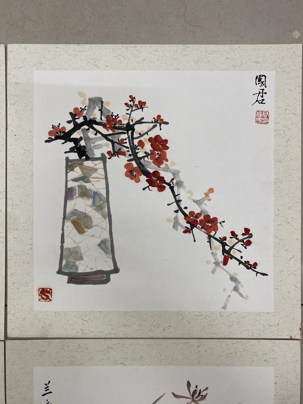 古玩字畫中國書畫家協會會員,國家一級畫師精品卡紙套畫梅蘭竹菊收藏結緣拍賣,當前價格699元
