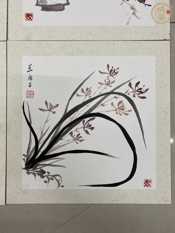 古玩字畫梅蘭竹菊真品鑒賞圖