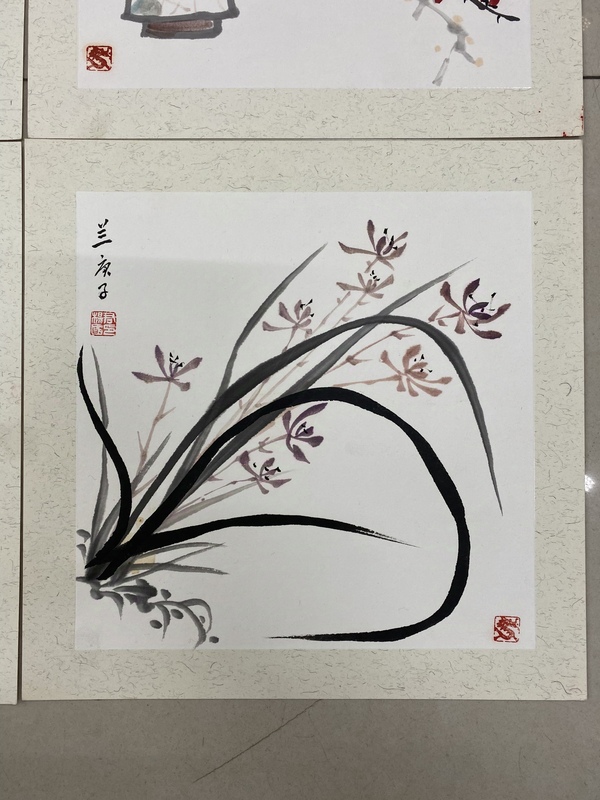 古玩字畫中國書畫家協會會員,國家一級畫師精品卡紙套畫梅蘭竹菊收藏結緣拍賣,當前價格699元
