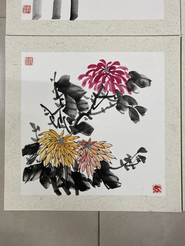 古玩字畫中國書畫家協會會員,國家一級畫師精品卡紙套畫梅蘭竹菊收藏結緣拍賣,當前價格699元