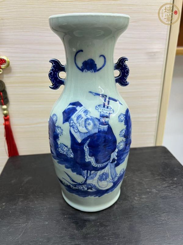 古玩陶瓷張果老青花瓶真品鑒賞圖