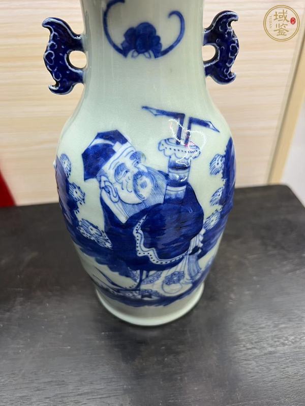 古玩陶瓷張果老青花瓶真品鑒賞圖