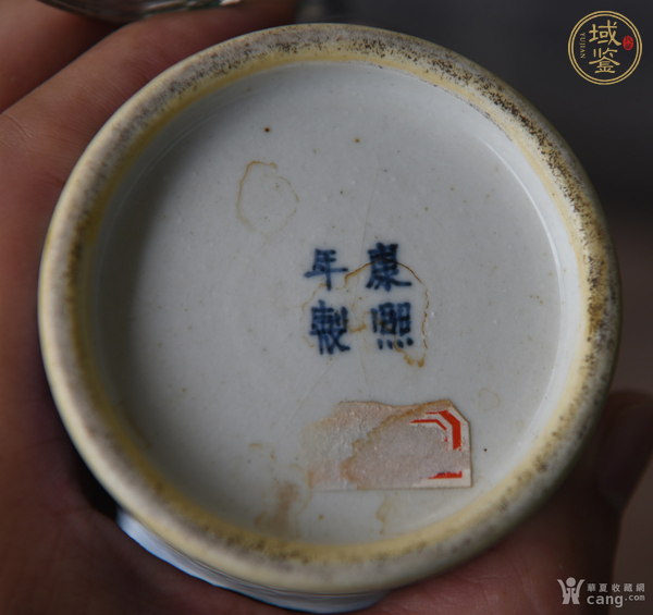 古玩陶瓷青花花觚真品鑒賞圖