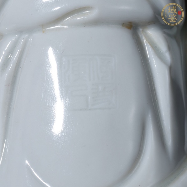 古玩陶瓷文殊菩薩德化窯塑像真品鑒賞圖