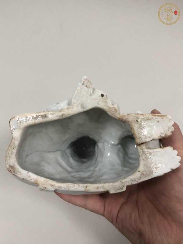 古玩陶瓷文殊菩薩德化窯塑像真品鑒賞圖