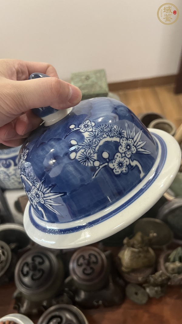 古玩陶瓷青花將軍罐真品鑒賞圖