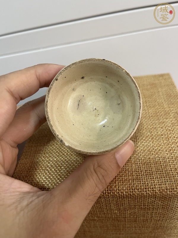 古玩陶瓷磁州窯白釉茶杯真品鑒賞圖