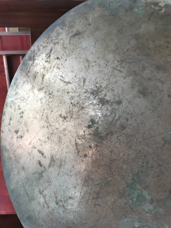 古玩銅器【大尺寸】明代福祿壽喜銅鏡5斤1兩拍賣,當前價格19000元