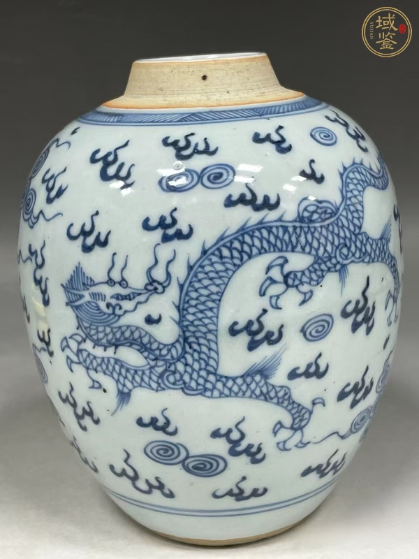 古玩陶瓷龍鳳呈祥茶葉罐真品鑒賞圖