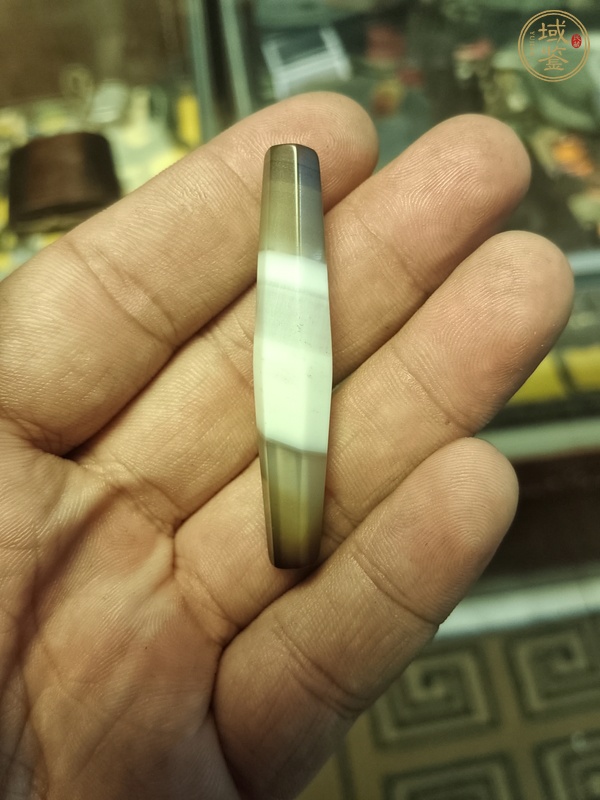 古玩玉器瑪瑙雕多棱珠真品鑒賞圖