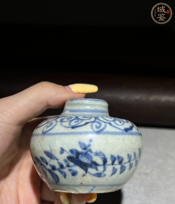 古玩陶瓷青花水盂真品鑒賞圖