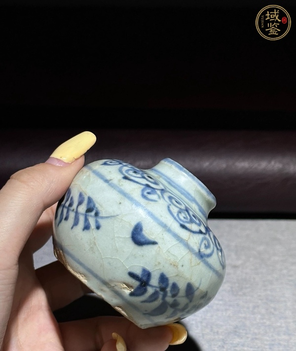 古玩陶瓷青花水盂真品鑒賞圖