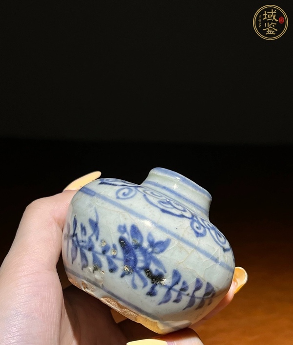 古玩陶瓷青花水盂真品鑒賞圖