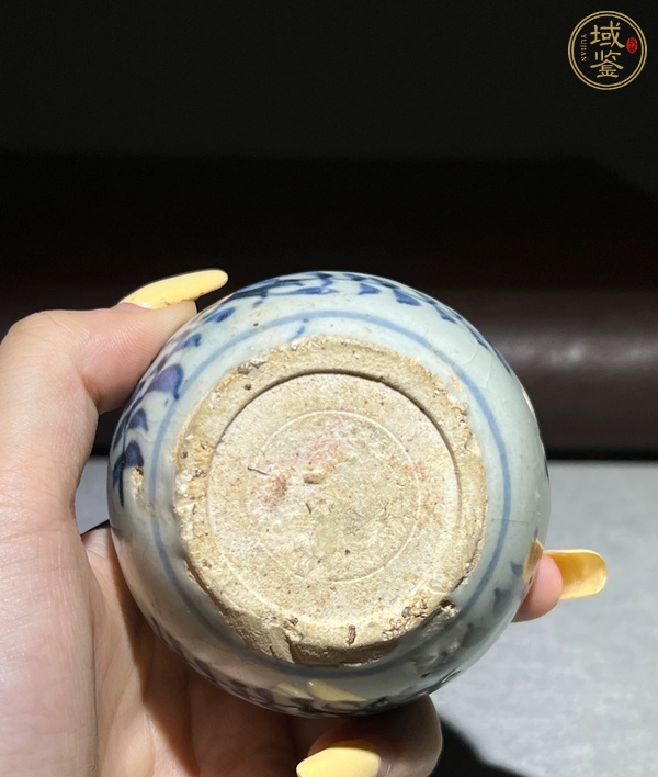 古玩陶瓷青花水盂真品鑒賞圖