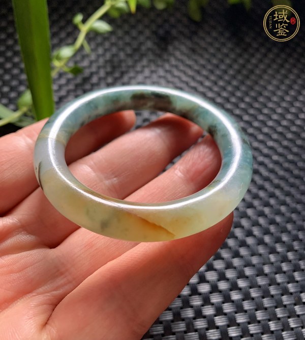 古玩玉器天然翡翠手鐲真品鑒賞圖