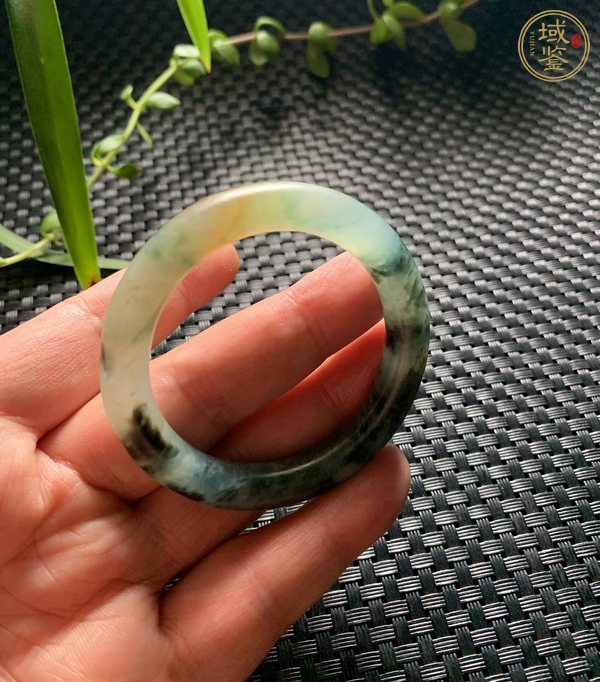 古玩玉器天然翡翠手鐲真品鑒賞圖