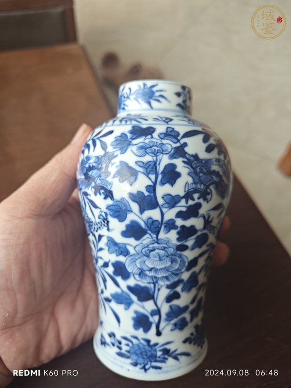 古玩陶瓷青花雙龍穿花紋梅瓶真品鑒賞圖